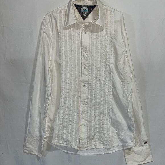 Tommy Hilfiger button down white men shirt - Picture 1 of 6